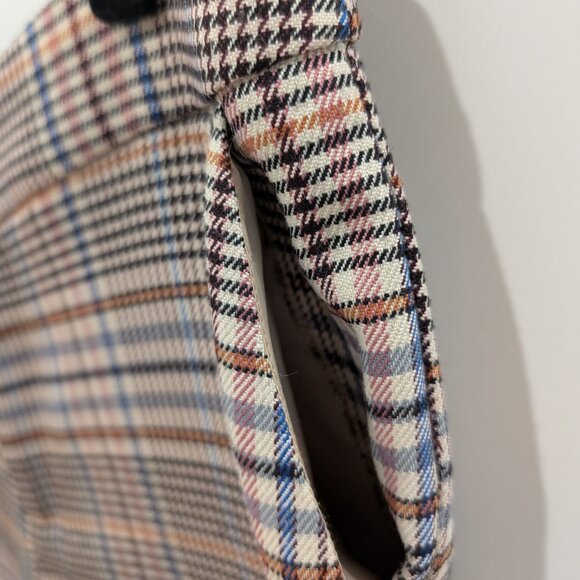 Anthropologie Plaid Cuffed Tapered Dress Pants Size 2 - Picture 4 of 10